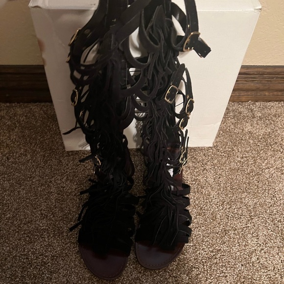 Steve Madden Suede Gladiator Sandal - Picture 2 of 3